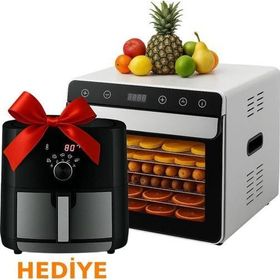 Dalle SS-06A Paslanmaz Meyve Sebze Kurutma Makinesi ve Airfryer