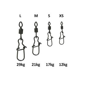 Dam Effzett D-Lock Snap Swivel 10 Adet Klipsli Fırdöndü