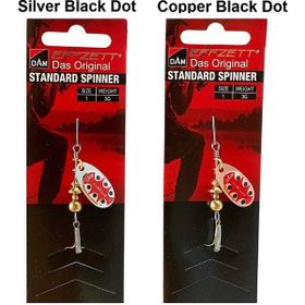 Dam Effzett Standard Spinner 3 gr #1 Silver Black Dot Kaşık