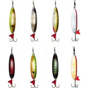 Dam Effzett Standard Spoon Slim 5 cm 8 gr Fluo Green Black UV Sinking Kaşık