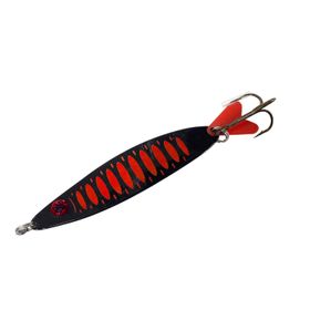 Dam Effzett Standard Spoon Slim 9.5 cm 32 gr Black Orange UV Sinking Kaşık