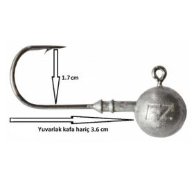 Dam No: 4/0 Ball 5 Adet 20 gr Jig Head İğne