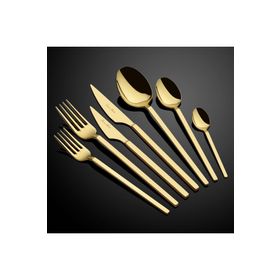 Dame Marie Carre Titanyum Gold 6 Kişilik 42 Parça Çatal Kaşık Bıçak Takımı