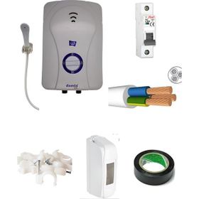 Damla Ideal Elektrikli Şofben 6 mt Kablolu Orijinal Set