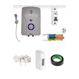 Damla Ideal Elektrikli Şofben 8 mt Kablolu Orijinal Set