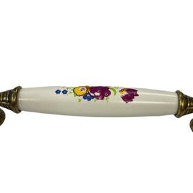 Damla Klasik Silindir Antik Sarı 128 mm Kulp