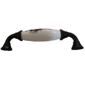 Damla Klasik Silindir Mat Siyah 96 mm Kulp
