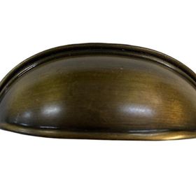 Damla Midye Antik Sarı 64 mm Kulp