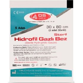 Damla Sağlık 30x80 cm 2'li Hidrofil Gazlı Bez