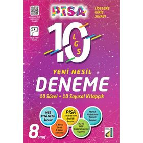 Damla Yayınevi Pisa LGS 10 Adet Yeni Nesil Deneme