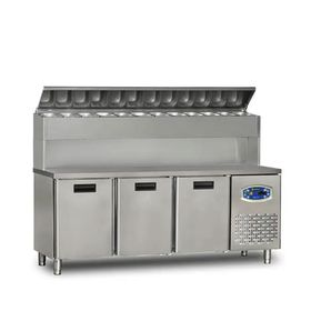 Dampak 200x70x133 cm 3 Kapılı Pizza Hazırlık Buzdolabı