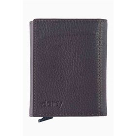 Damy 626MG Kahve Hakiki Deri Unisex Mekanizmalı Cüzdan