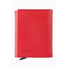 Damy 626MG Kırmızı Hakiki Deri Unisex Mekanizmalı Cüzdan