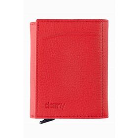 Damy 626MG Kırmızı Hakiki Deri Unisex Mekanizmalı Cüzdan