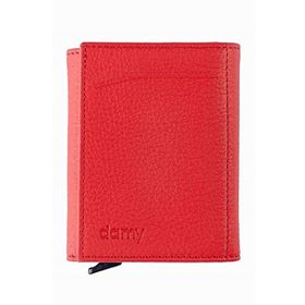 Damy 626MG Kırmızı Hakiki Deri Unisex Mekanizmalı Cüzdan