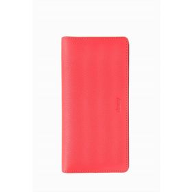 Damy 804 Kırmızı Hakiki Deri RFID Korumalı Telefonlu El Portföyü