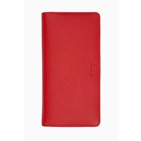 Damy 804 Kırmızı Hakiki Deri RFID Korumalı Telefonlu El Portföyü