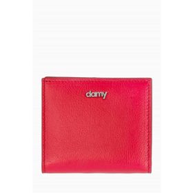 Damy 906 Kırmızı Hakiki Deri RFID Korumalı Kadın Mini Cüzdan