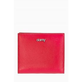 Damy 906 Kırmızı Hakiki Deri RFID Korumalı Kadın Mini Cüzdan