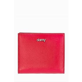 Damy 906 Kırmızı Hakiki Deri RFID Korumalı Kadın Mini Cüzdan