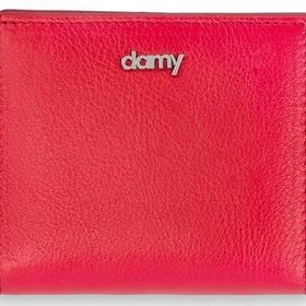 Damy 906 Kırmızı Hakiki Deri RFID Korumalı Kadın Mini Cüzdan