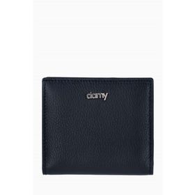 Damy 906 Siyah Hakiki Deri RFID Korumalı Kadın Mini Cüzdan
