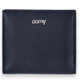 Damy 906 Siyah Hakiki Deri RFID Korumalı Kadın Mini Cüzdan