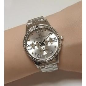 Daniel Klein 18mm Saat Uyumlu Metalik Gümüş Renk Kilitli Çelik Hasır Saat Kordonu ESP-HASIR-18-GUMUS