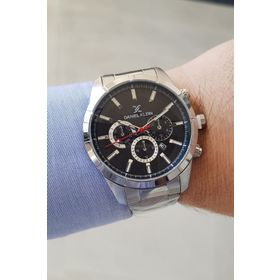 Daniel Klein 771090494 Çelik Bilezik Siyah Kadran Takvimli Erkek Kol Saati
