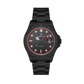 Daniel Klein DK.1.13735-5 Yacht Master Tasarım Fosforlu Kadranlı Çelik Kaplama Suya Dayanıklı Siyah Erkek Kol Saati