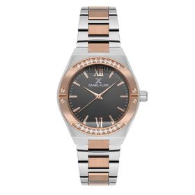 Daniel Klein DK.1.13783-6 Minimal Taşlı Tasarım Suya Dayanıklı Rose Metalik Kadın Kol Saati