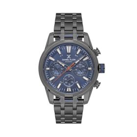 Daniel Klein DK.1.13802-3 Exclusive Tüm Fonksiyonları Aktif Suya Dayanıklı Çelik Kaplama Füme Erkek Kol Saati