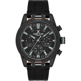 Daniel Klein DK.1.13803-5 Deri Kordon Çelik Kaplama Kasa Fonksiyonlar Aktif Siyah Erkek Kol Saati