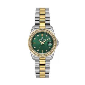 Daniel Klein DK102-DK.6.14134-4 Yeşil Kadran Altın Kaplama Taşlı Kadın Kol Saati