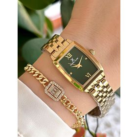 Daniel Klein DK137663 Retro Vintage Çelik Kordon 3 Atm Suya Dayanıklı Kadın Kol Saati + Bileklik