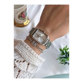 Daniel Klein DK137751 Retro Vintage Çelik Kordon 3 Atm Suya Dayanıklı Kadın Kol Saati + Bileklik