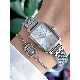 Daniel Klein DK137751 Retro Vintage Çelik Kordon 3 Atm Suya Dayanıklı Kadın Kol Saati + Bileklik