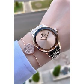 Daniel Klein DK140122 Kesme Camlı Kadın Kol Saati Ve Hediye Bileklik