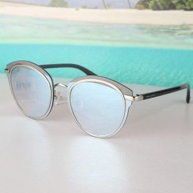 Daniel Klein DK4258P-3 Buz Mavi Gümüş Aynalı Yuvarlak Oval Kadın Güneş Gözlüğü