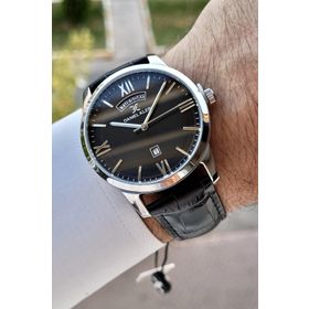 Daniel Klein DKISTE608 Premium Gümüş Siyah Renk Takvim ve Gün Fonksiyonlu Erkek Kol Saati