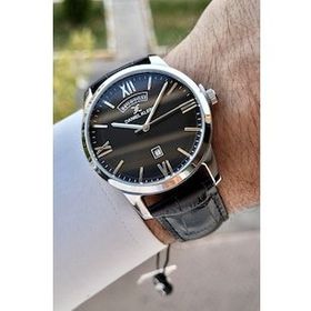 Daniel Klein DKISTE608 Premium Gümüş Siyah Renk Takvim ve Gün Fonksiyonlu Erkek Kol Saati