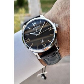 Daniel Klein DKISTE608 Premium Gümüş Siyah Renk Takvim ve Gün Fonksiyonlu Erkek Kol Saati