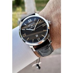 Daniel Klein DKISTE608 Premium Gümüş Siyah Renk Takvim ve Gün Fonksiyonlu Erkek Kol Saati