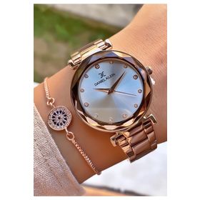 Daniel Klein DKL00851.0.317 Rose Gold Renk Su Geçirmez Kadın Kol Saati + Bileklik
