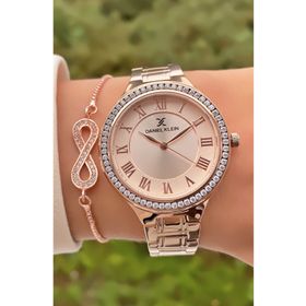 Daniel Klein DKL00851.0.317 Rose Gold Renk Su Geçirmez Kadın Kol Saati + Bileklik