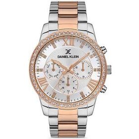 Daniel Klein EDK.1.10091.2 Rose Gold/Gümüş Taşlı Kadın Kol Saati