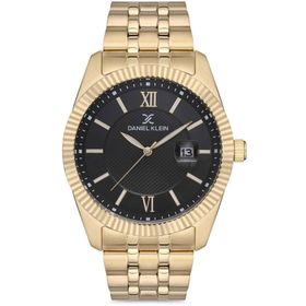 Daniel Klein Erkek Sarı Siyah Kol Saati DK012868A-04
