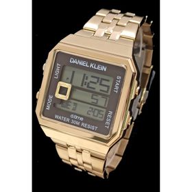 Daniel Klein Erkek Sarı Siyah Kol Saati DK012868A-04