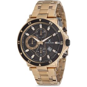 Daniel Klein Erkek Sarı Siyah Kol Saati DK012868A-04