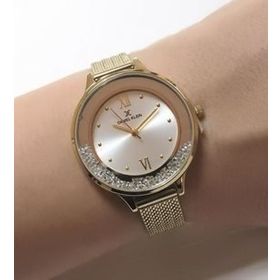 Daniel Klein Kadın Gold Hasır Bilezik Kadın Kol Saati DK112524